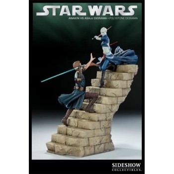 Star Wars Clone Wars Anakin VS Asajj Diorama